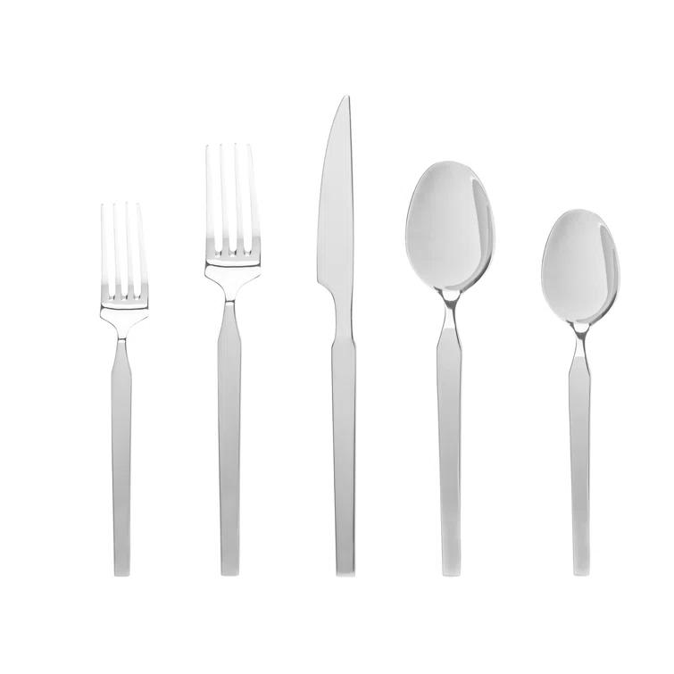 Godinger Silver Art Co Oliver Mirrored 18/10 Stainless Steel Flatware 20 Piece, Service For 4 & Reviews | Wayfair