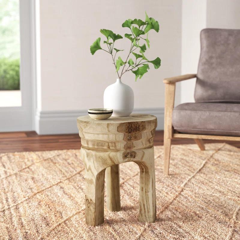 Everdeen Solid Wood Accent Stool