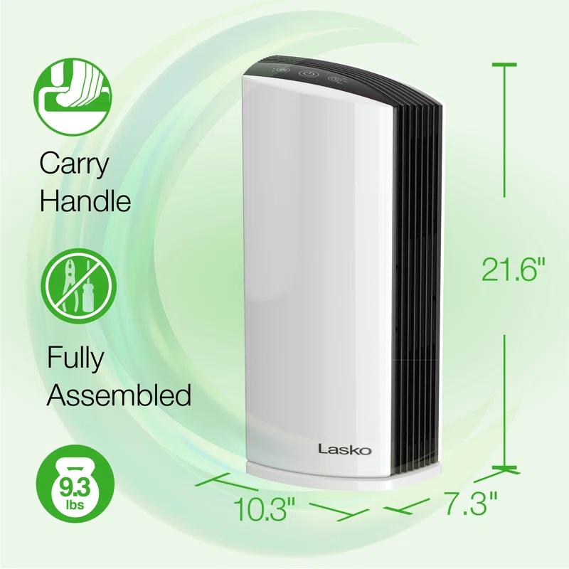 Lasko Lasko Tabletop Air Purifier with True HEPA Filter