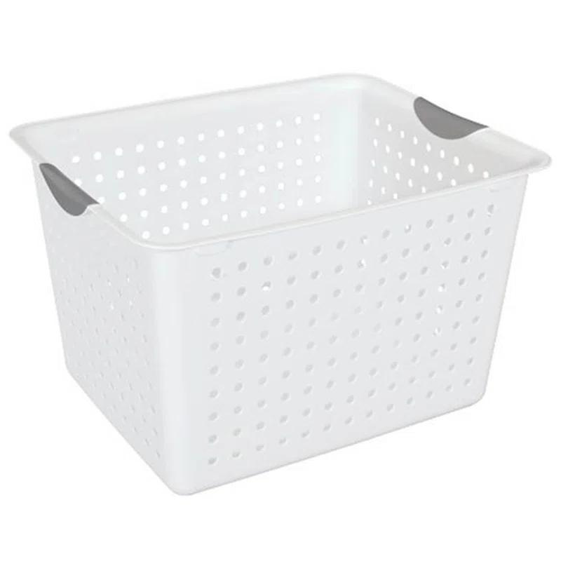 Sterilite Deep & Medium Ultra Plastic Storage Bin Organizer Basket Pair | Wayfair