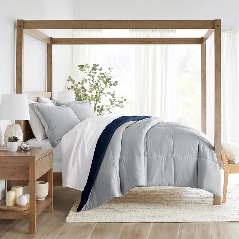 Reversible Down-Alternative Comforter Bedding Set
