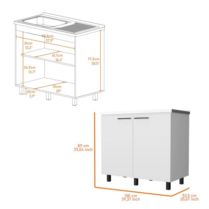 2 Utility Sink And Cabinet