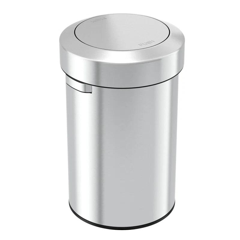 Fingerprint Resistant Stainless Steel 17 Gallon Touchless Trash Can