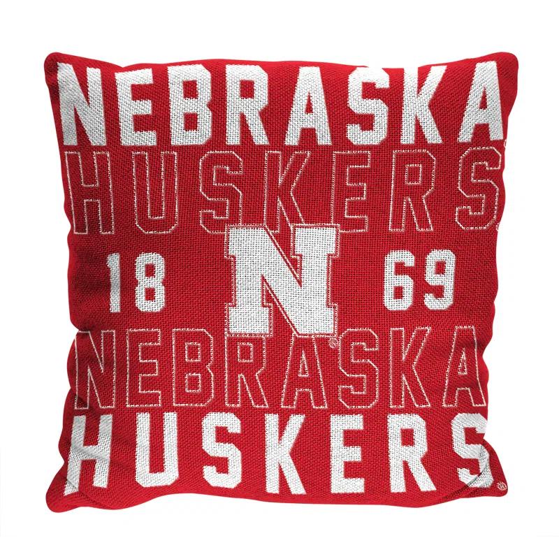 Northwest NCAA Collegiate Stacked Throw Pillow, College Fan Decor, 20x20 Inches