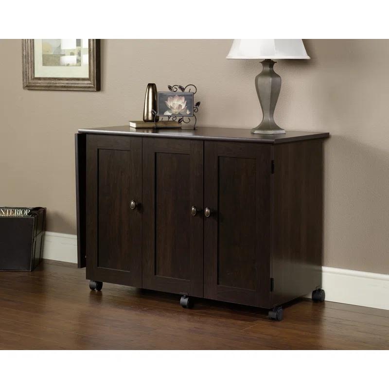 Sauder 40.079'' x 19.449'' Sewing Table with Wheels