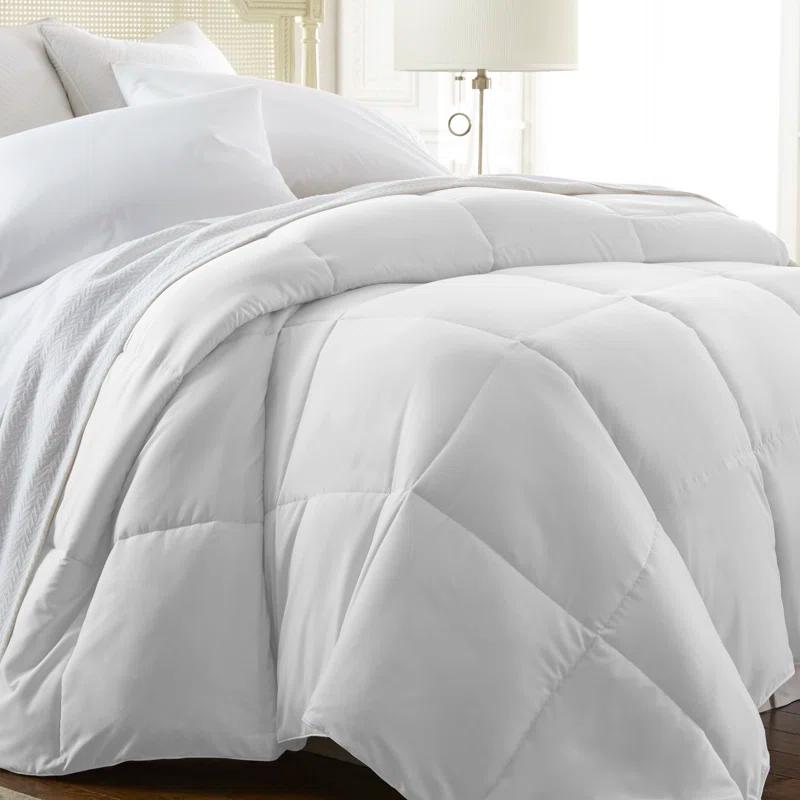 Twin White Down Alternative Microfiber Comforter Set