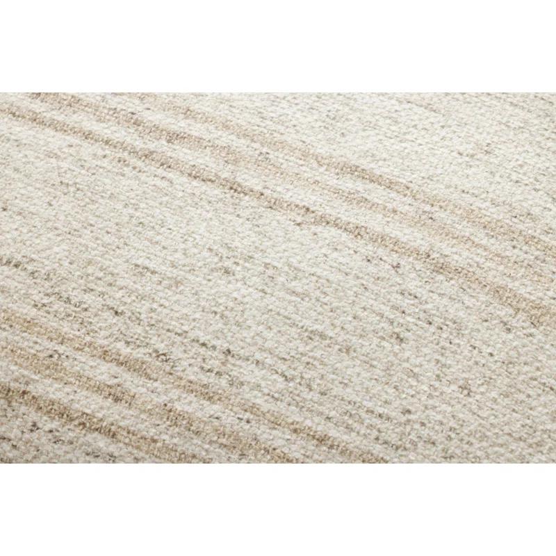 Zephyr Pillow by Amber Lewis x Loloi - Ivory and Natural / 18" x 18" / Down