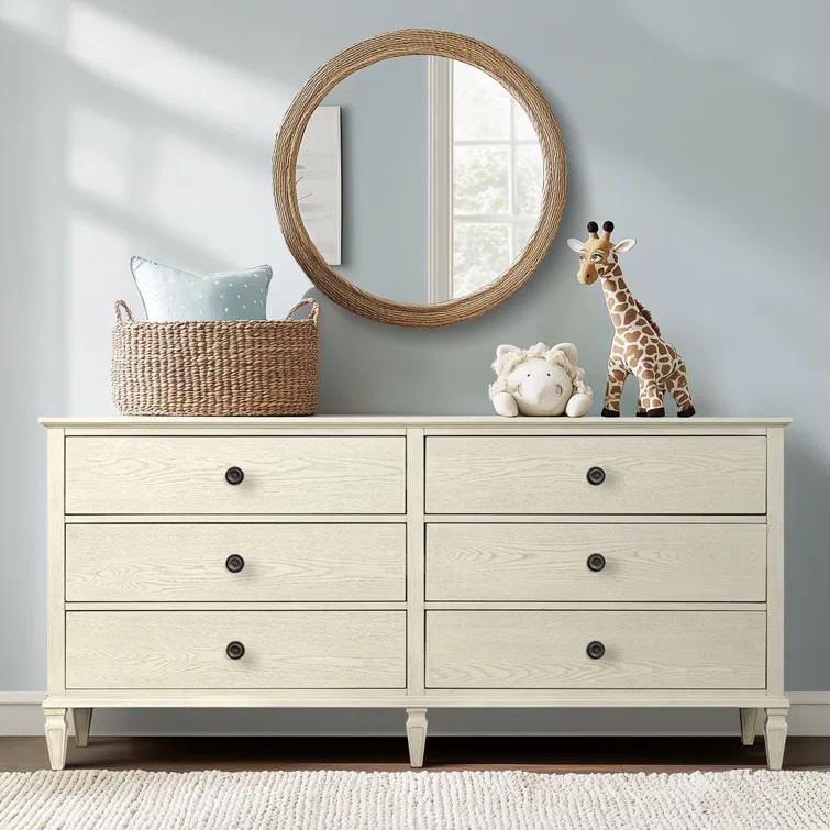 Canora Grey Victoria 6-Drawer Double Wide Wood Dresser