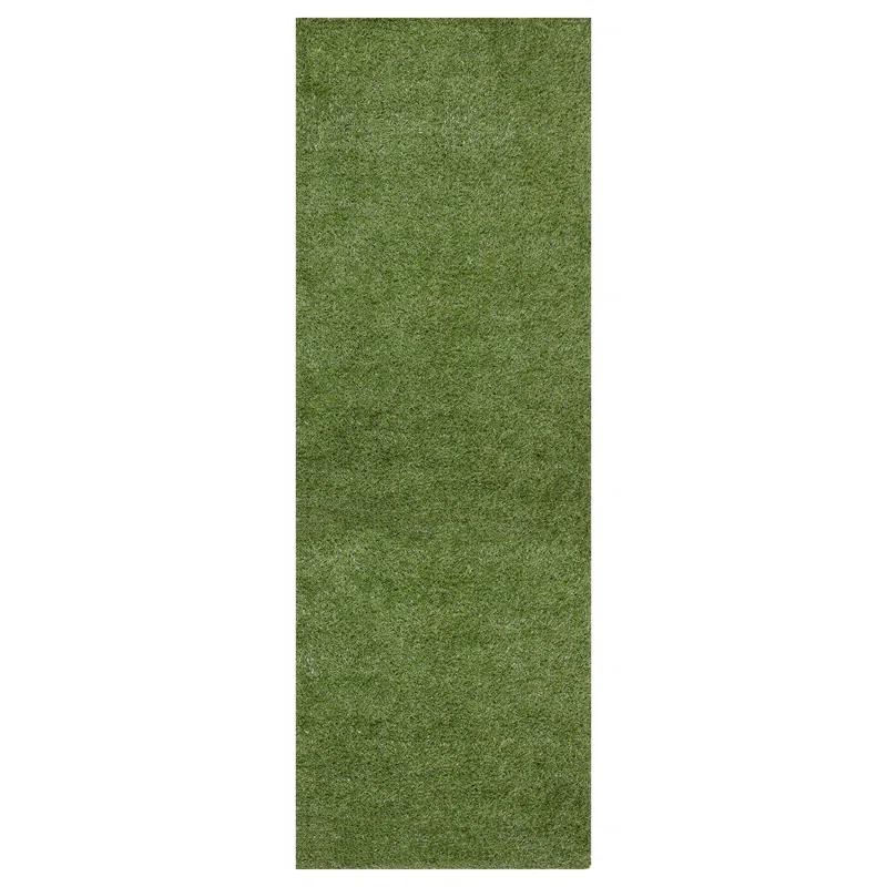 Ottomanson Grass Waterproof Indoor/Outdoor Artificial Grass Turf Rugs and Rolls Customized Size For Balcony, Patios