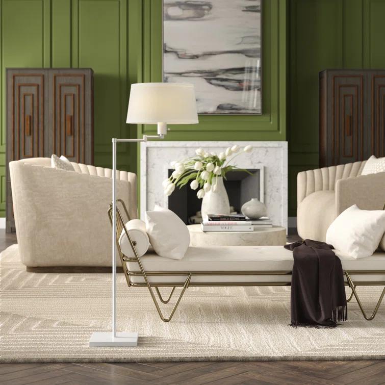 Robert Abbey Real Simple 55.5'' Swing Arm Floor Lamp