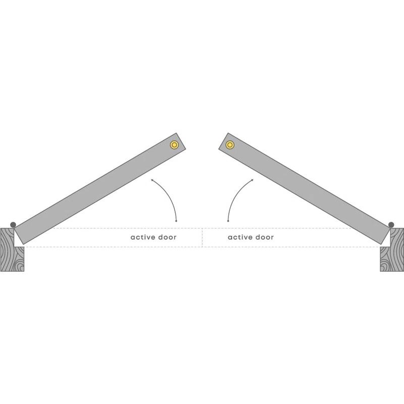 Belldinni Romi 79.38'' Solid + Manufactured Wood Paneled French Doors