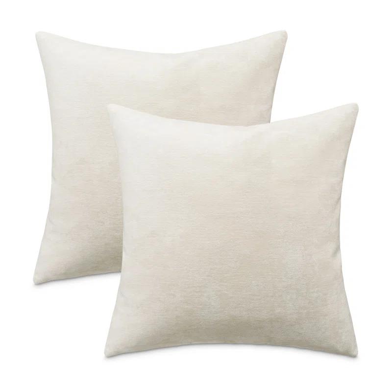 Michael Amini The Smith Feather Reversible Throw Pillow (Set of 2)