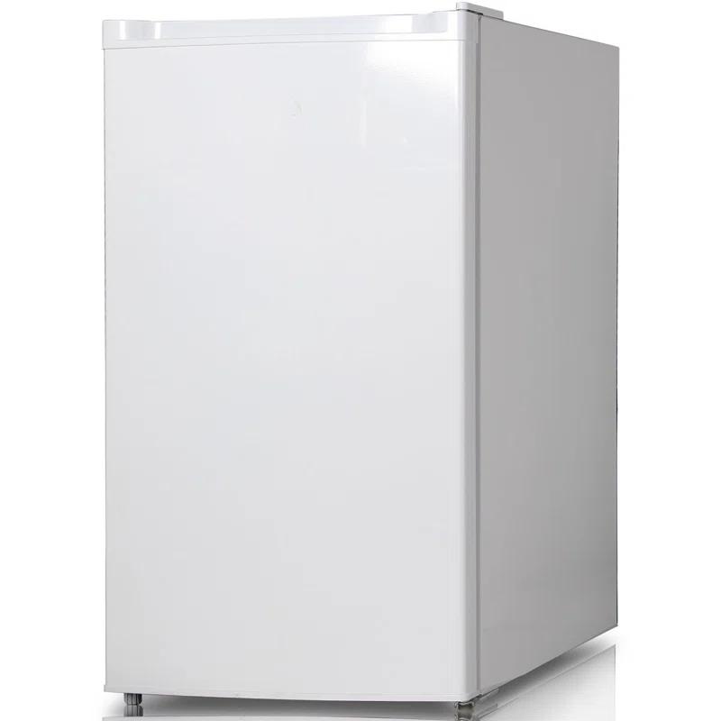 Keystone 4.4 cu. ft. Compact Freestanding Drink and Snack Mini Fridge with Freezer in White