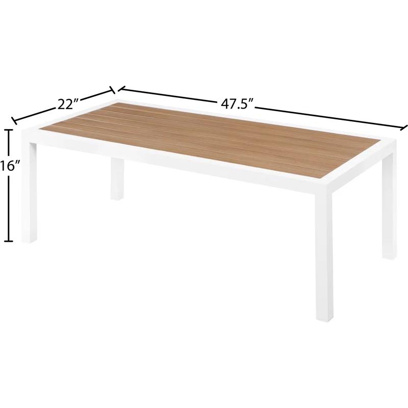 Orren Ellis Vernola Rectangular Outdoor Coffee Table