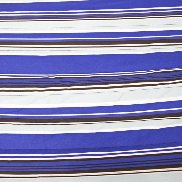 Arlmont & Co. Patrricia Quilted Polyester Curved Metal Spreader Bar Hammock with Pillow - Catalina Beach