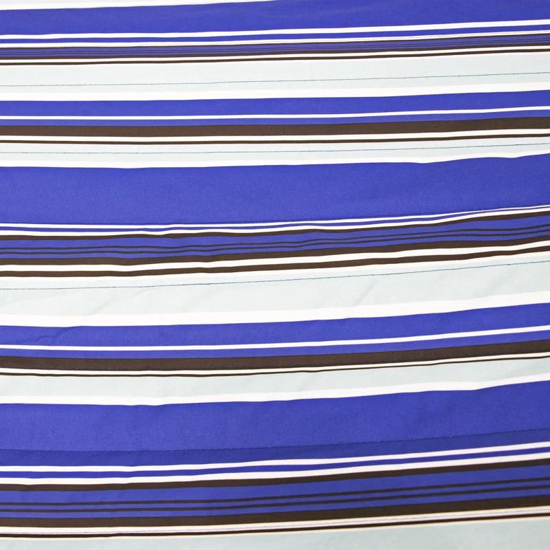 Arlmont & Co. Patrricia Quilted Polyester Curved Metal Spreader Bar Hammock with Pillow - Catalina Beach