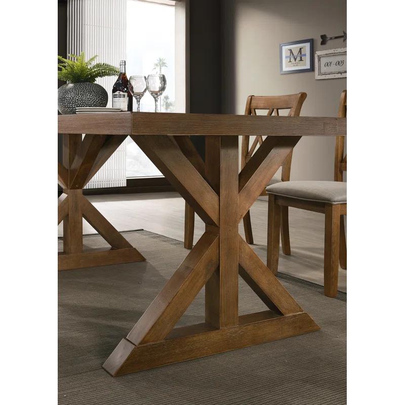 Lark Manor™ Tamika Enna Morden Farmhouse Wood Dining Table