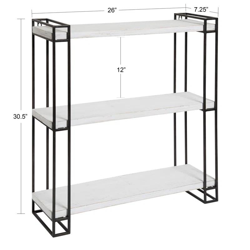 Burchill 3 Piece Pine Floating Shelf