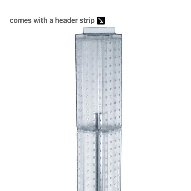 Azar Displays Four-Sided Pegboard Tower Floor Display on Revolving Base. Spinner Rack Tower. Panel Size: 4"W x 60"H