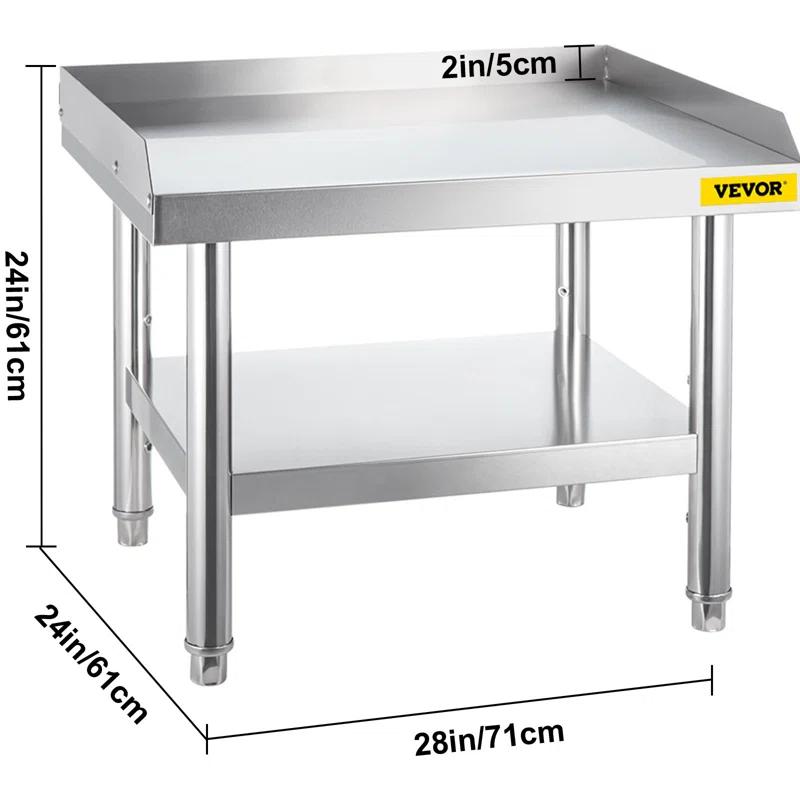 VEVOR VEVOR Stainless Steel 24'' H Work Table