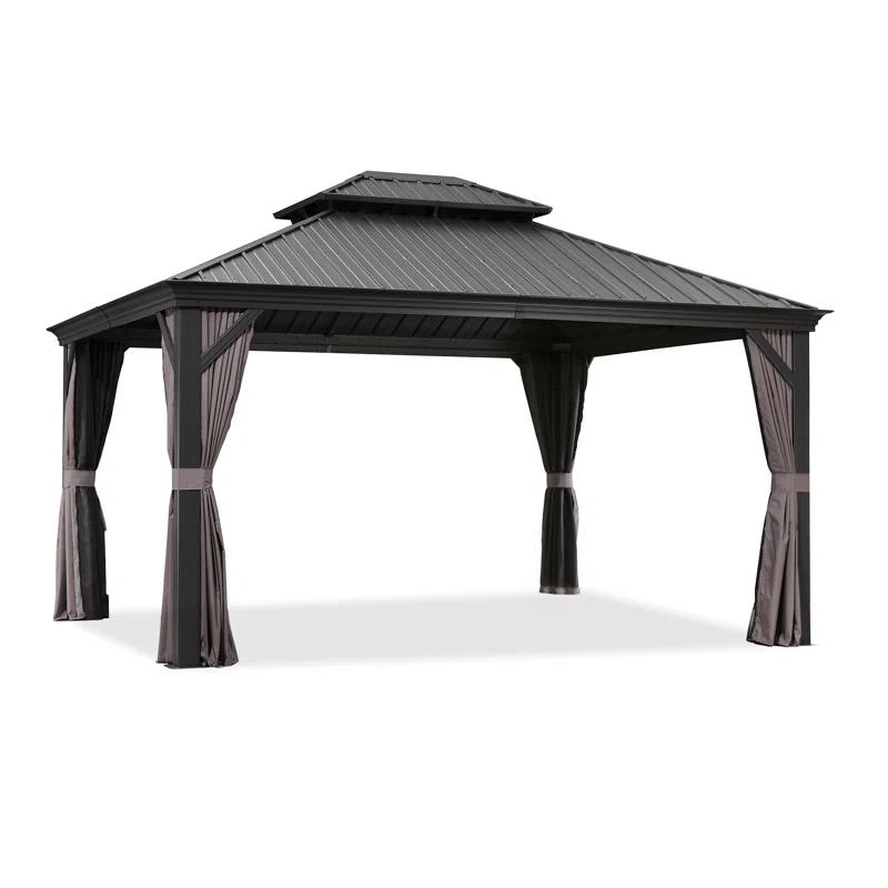 Purple Leaf Metal Patio Gazebo