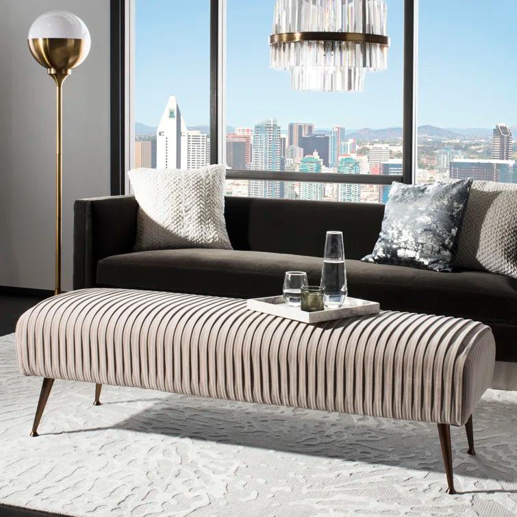 Willa Arlo™ Interiors Thornbury Velvet Upholstered Bench