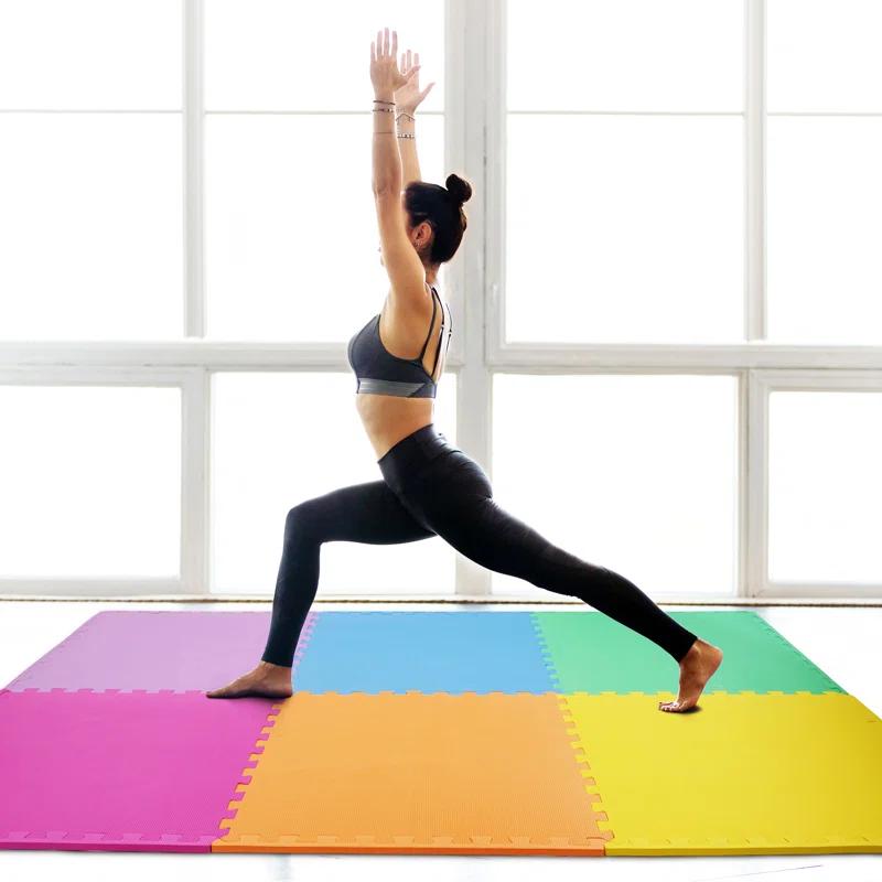 BalanceFrom Fitness Balancefrom Fitness 48 Sq Ft Interlocking EVA Foam Exercise Mat Tiles