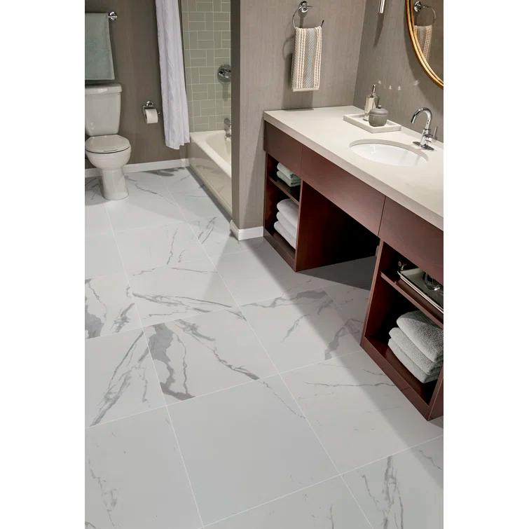 Eden 24" x 24" Matte Porcelain Stone Look Floor & Wall Tile