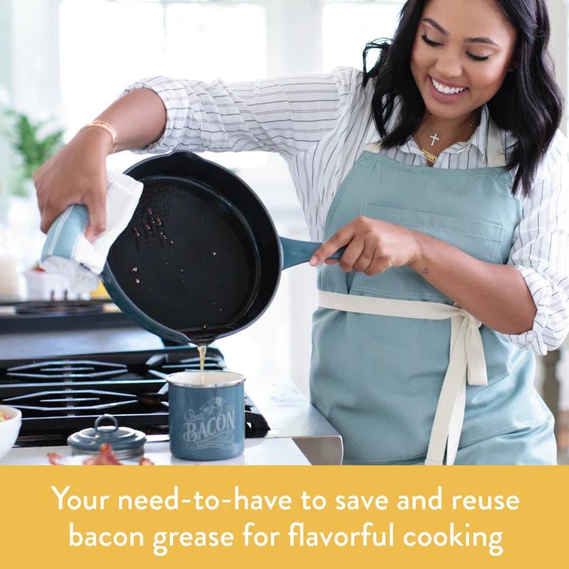 Ayesha Curry Ayesha Curry Enamel on Steel Bacon Grease Can, 4-Inch x 4-Inch