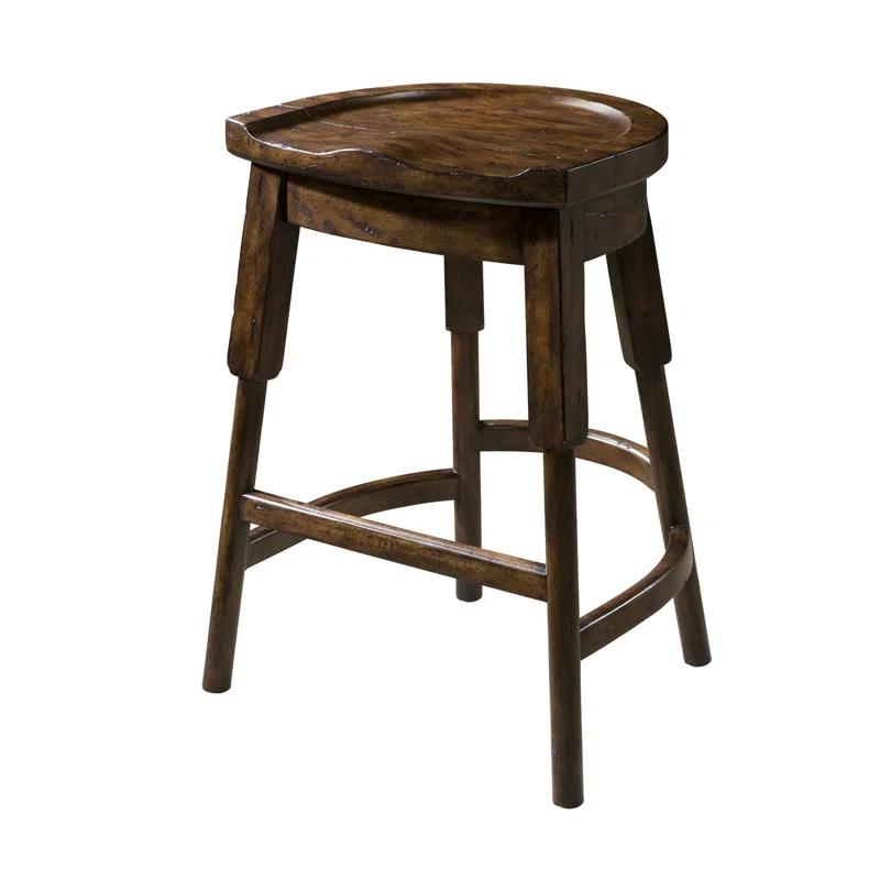 Theodore Alexander The English Inn Solid Wood Counter Stool