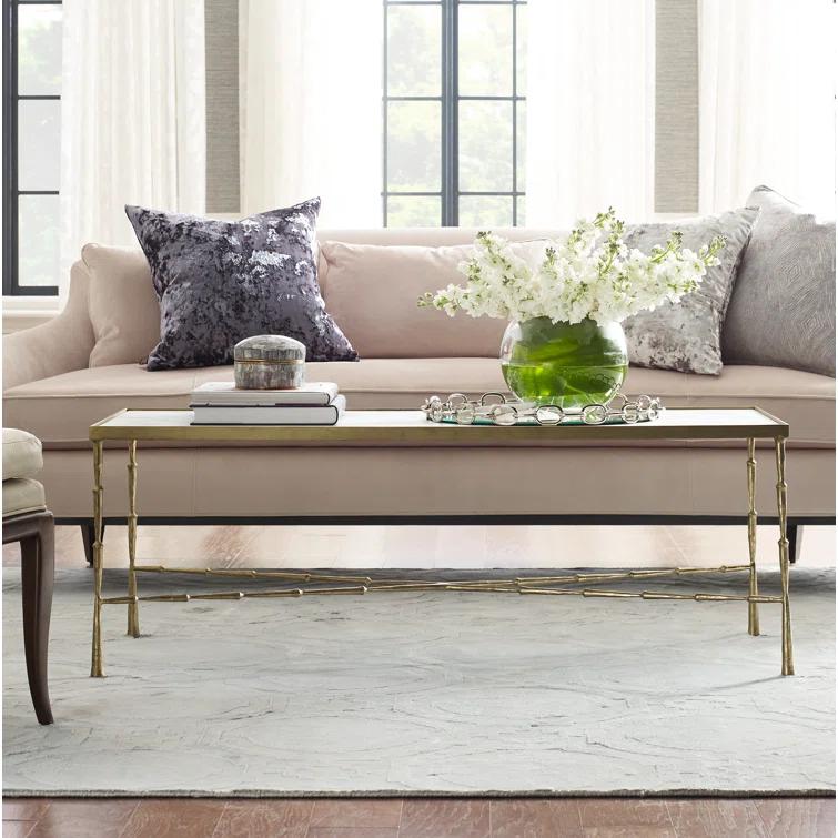 Studio A Home Spike Cocktail Table w/White Marble Top