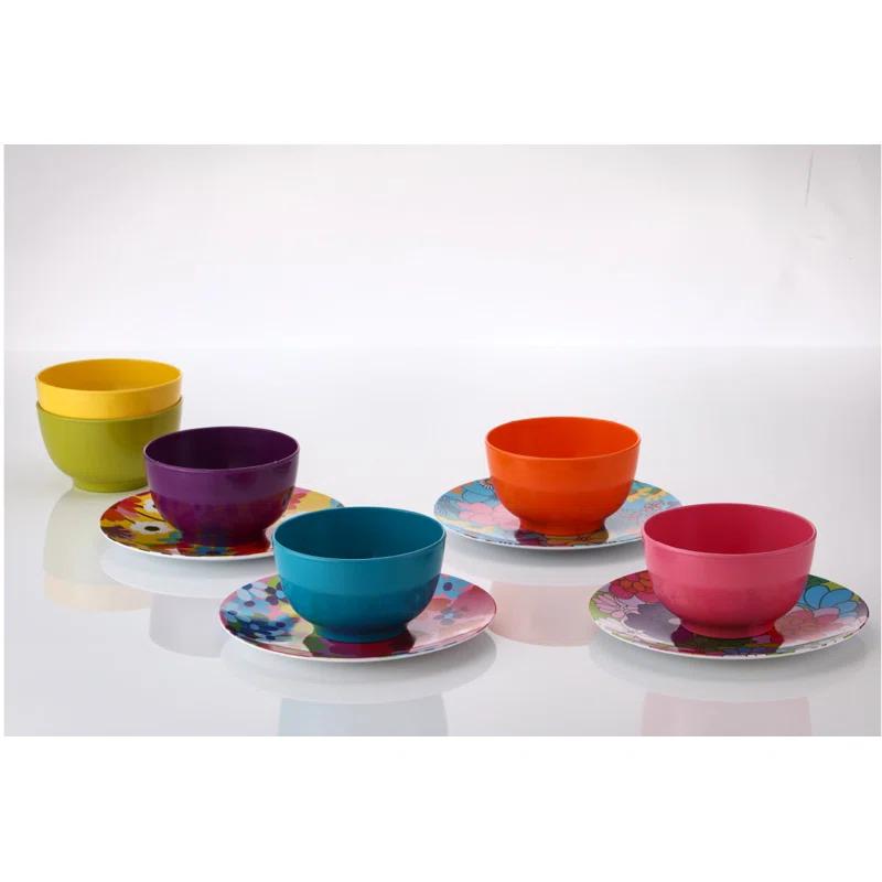 French Bull French Bull 6.5" Floral Appetizer Plate (Set of 6)