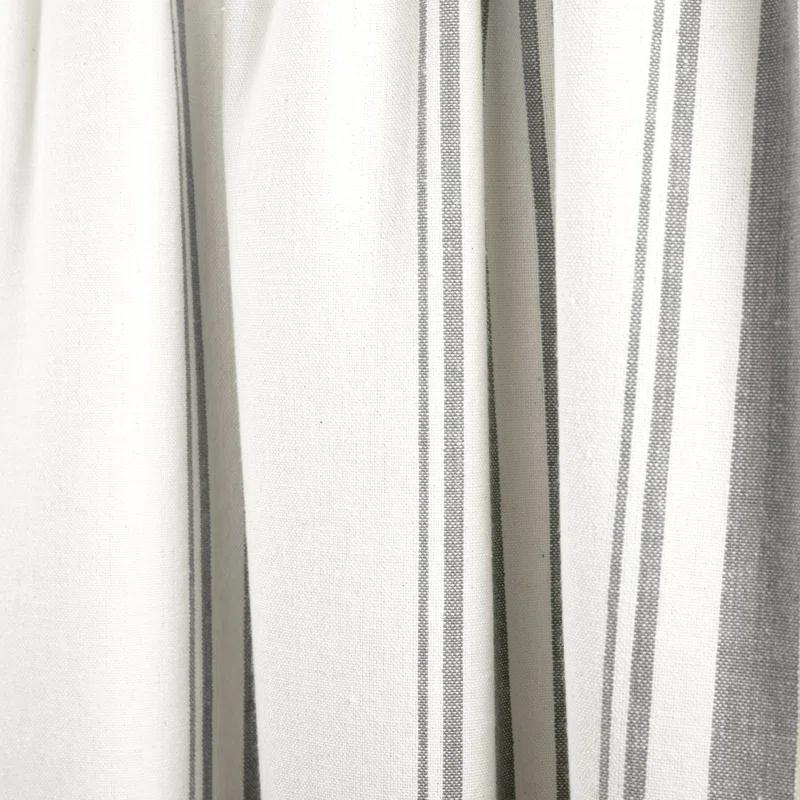 Lush Decor Striped Cotton Tailored Window Valance