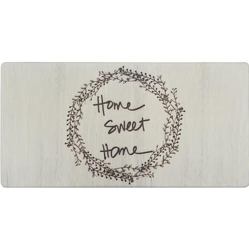 Nicole Miller Nicole Miller Cook N Comfort Home Sweet Home Wreath Kitchen Mat