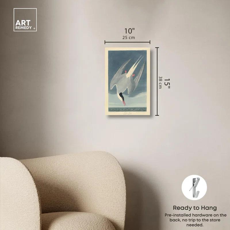 Art Remedy Arctic Tern Canvas Retro Japanese Art Prints by Art Remedy