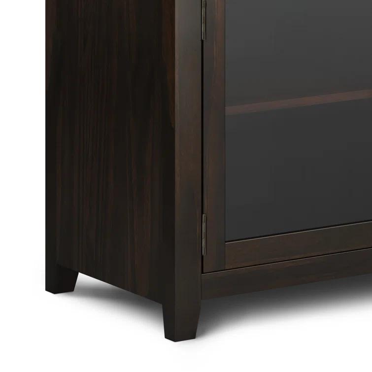 Simpli Home Cosmopolitan 54"W Solid Wood Contemporary 3-Door Sideboard Buffet with 3 Drawers
