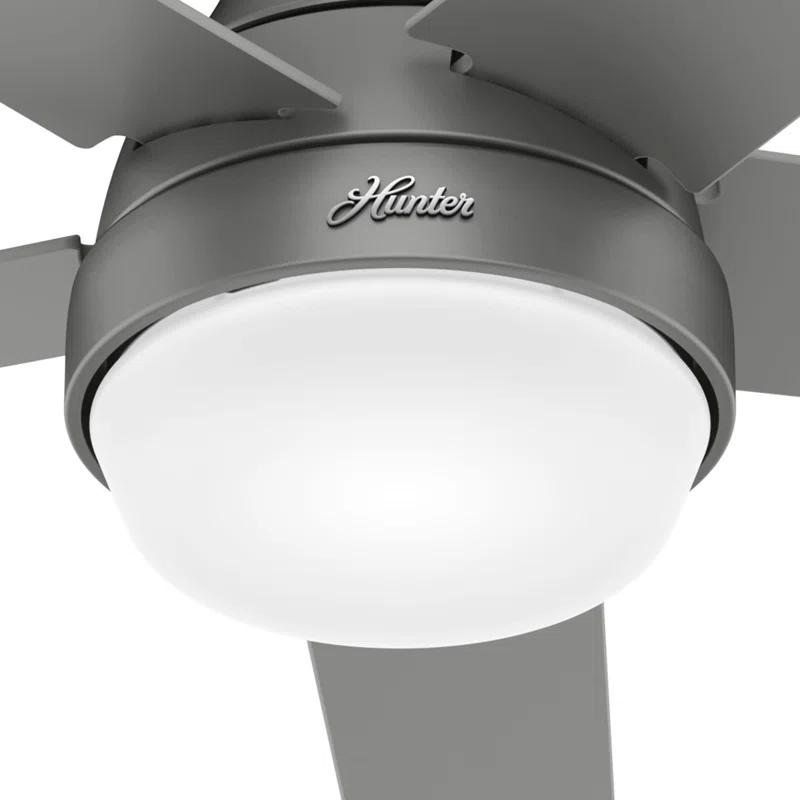 52" Aerodyne 5 - Blade Smart Standard Ceiling Fan with Lights and Remote