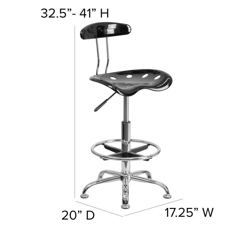 Flash Furniture Monroe Adjustable Height Swivel Bar Stool