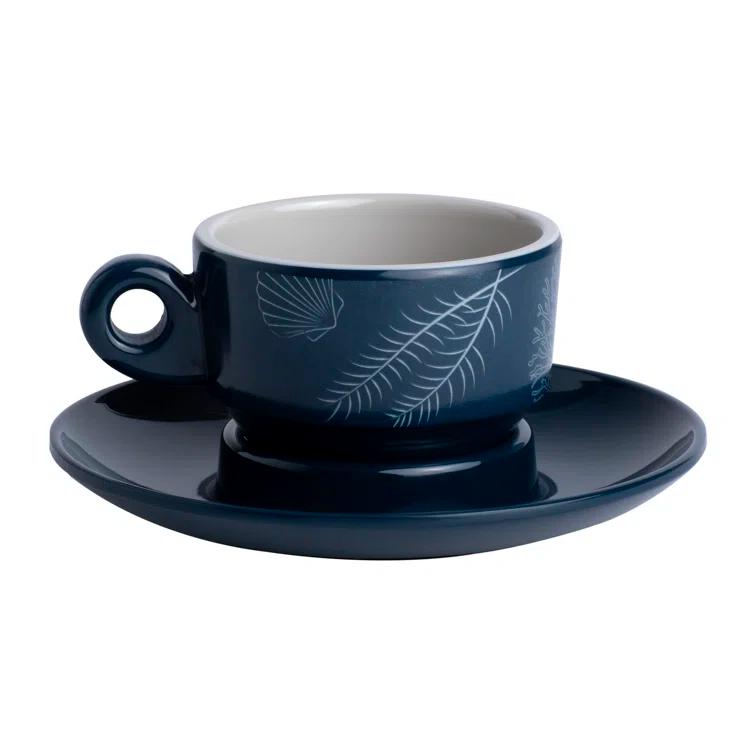 Rosecliff Heights 6 Piece Melamine Espresso Cup & Saucer - Living
