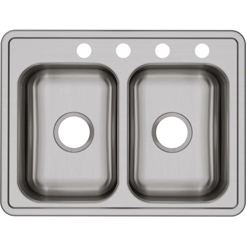 Elkay D225194 Dayton 25" L x 19" W Double Basin Drop-In Kitchen Sink