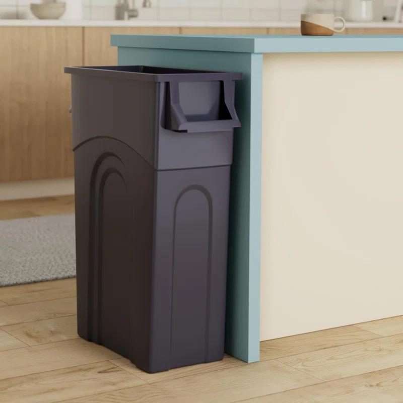 United Solutions United Solutions Highboy Waste Container, 23 Gal, 2 Pack, Space Saving