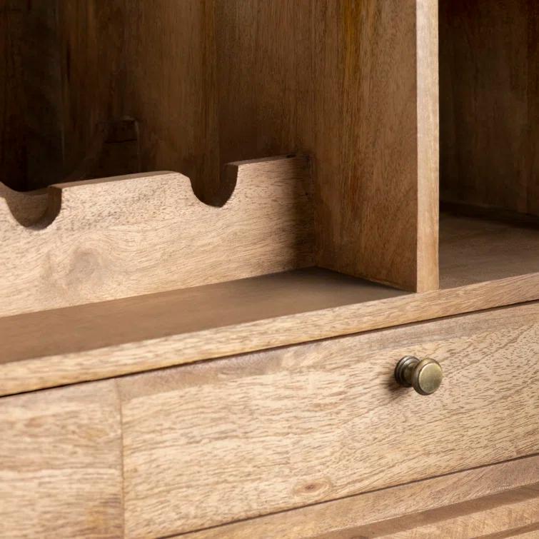 Bay Isle Home™ Biscayne Rounded Top Bar Cabinet