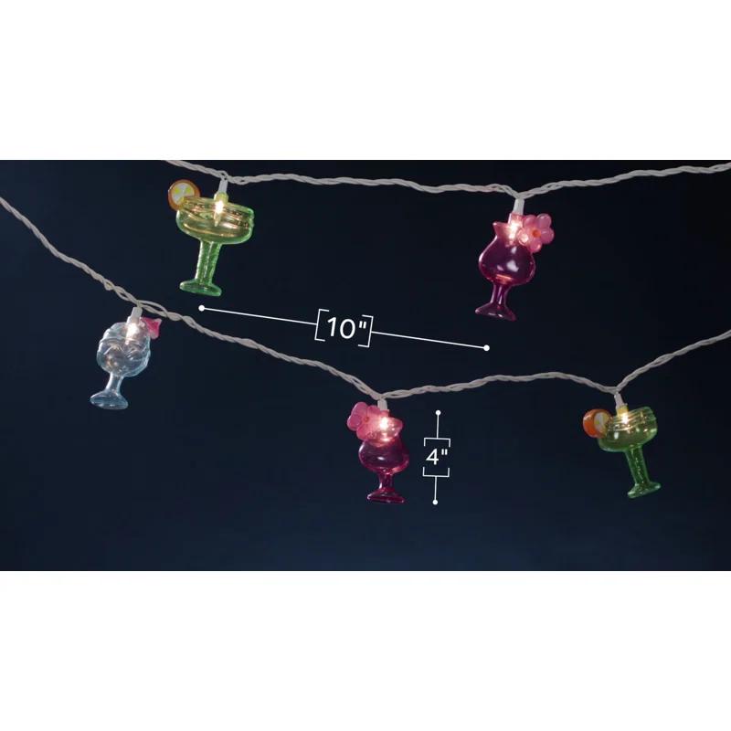Cocktail Glasses 7ft String Lights