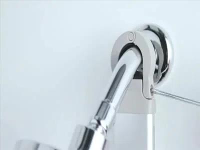 Simplehuman Medium Adjustable Shower Caddy, Stainless Steel/Anodized Aluminum Rust-Proof Frame