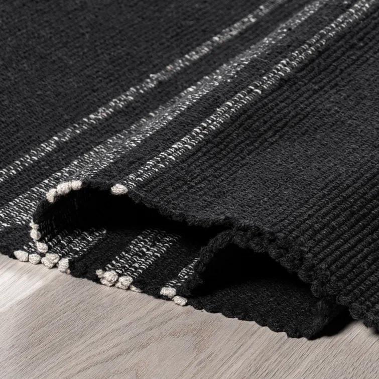 Breakwater Bay Aloizas Striped Cotton Area Rug