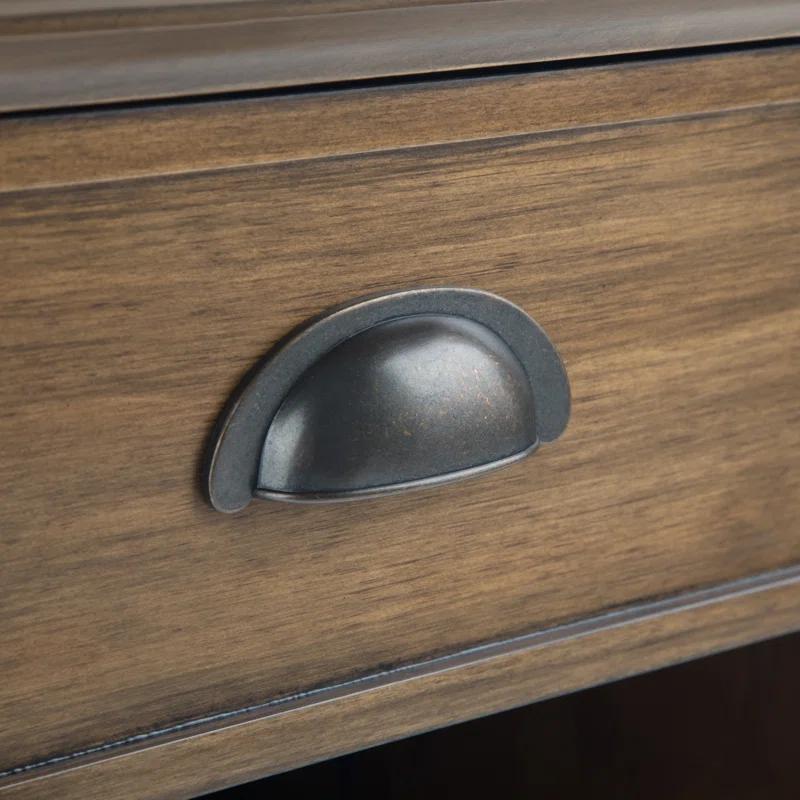 Simpli Home Acadian 24"W 1-Drawer Solid Wood Nightstand with Open Bottom Storage