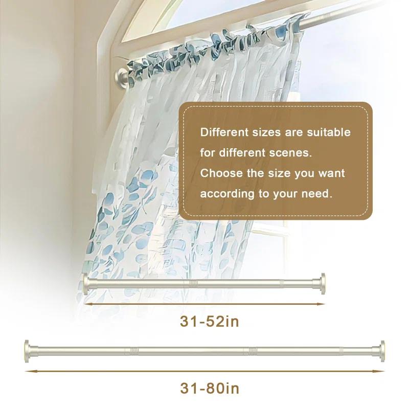 Glorbu 80'' Shower Curtain Rod