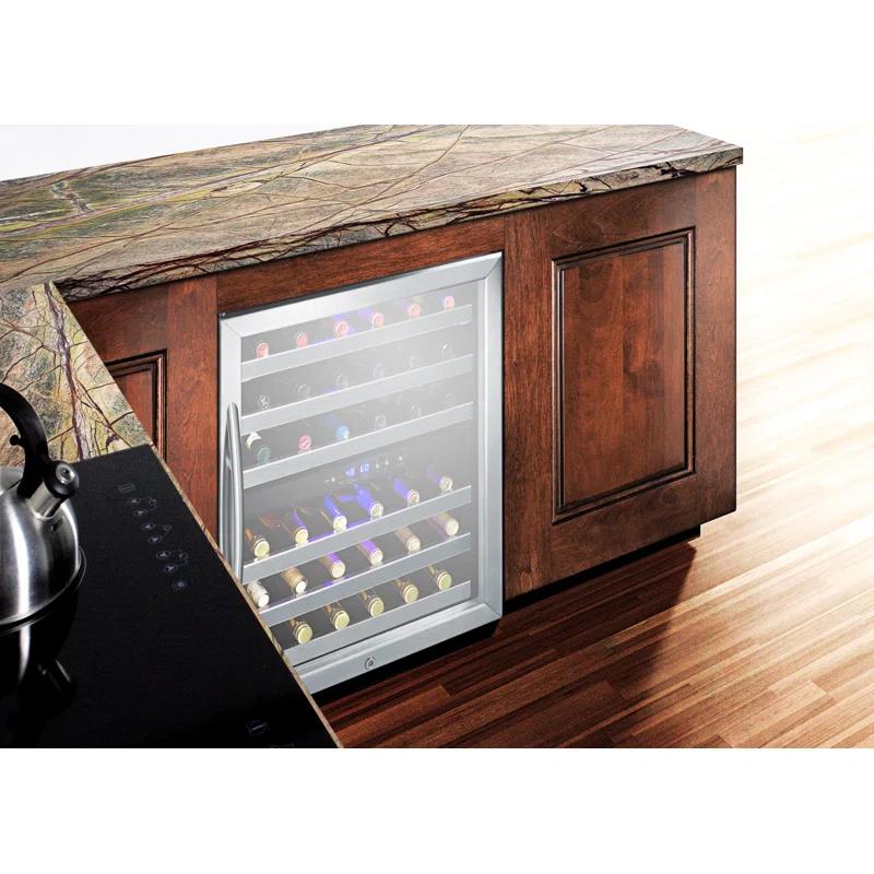 Summit Appliance Summit Appliance Dual Zone 23.63'' 46 Bottle Wine Refrigerator with Reversible Door