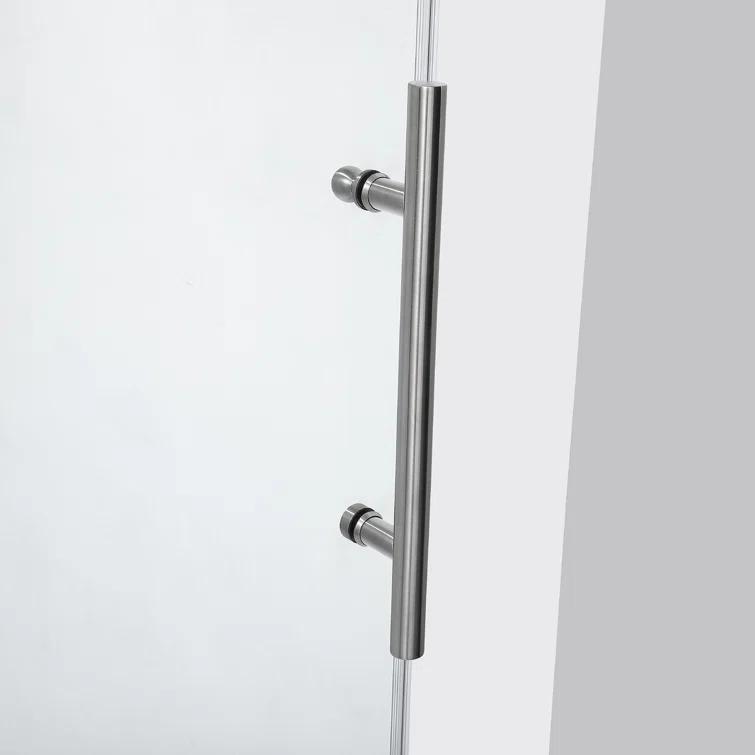 Vinnova 48-52” W x 78” H Sliding Frameless Shower Door 312052-SS-BN