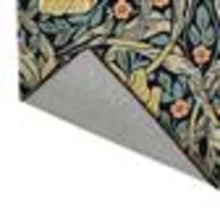 Hand-Tufted Blue and Beige Floral Wool Area Rug